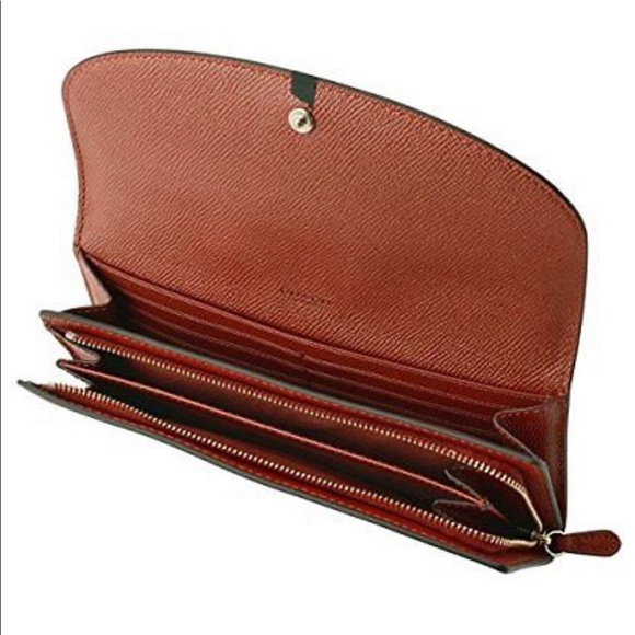 Coach Terracotta Pink Colorblock Leather Wallet - Picture 5 of 7